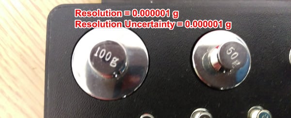 resolution uncertainty calibration mass نحوه محاسبه عدم قطعیت تفکیک پذیری برای تجهیزات متفاوت