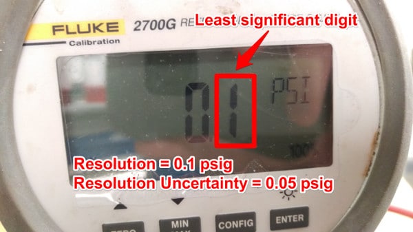 resolution uncertainty digital pressure gauge نحوه محاسبه عدم قطعیت تفکیک پذیری برای تجهیزات متفاوت